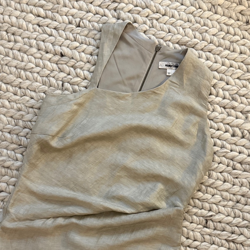 Grey Helmut Lang Asymmetric dress